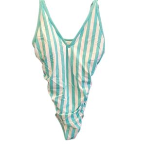 Kona Sol Striped One-Piece Swimsuit - Size 22W ⭐️NWT!⭐️